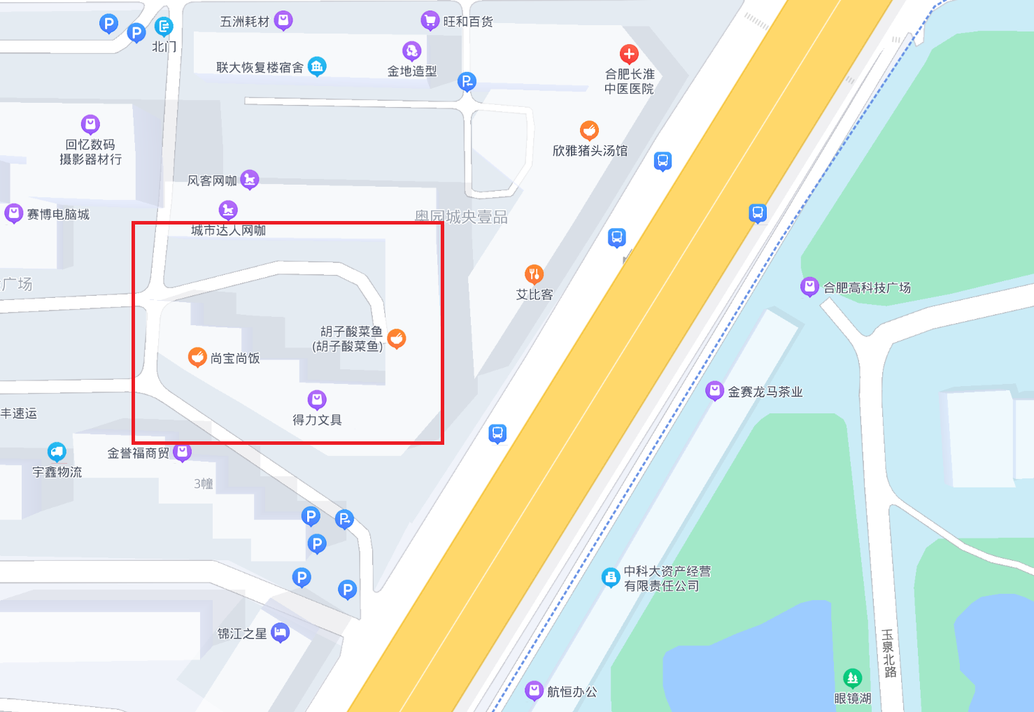 东区西门外金寨路临近黄山路 东区西门外金寨路临近黄山路